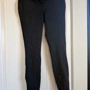 LOFT Black Textured Waistband Pants